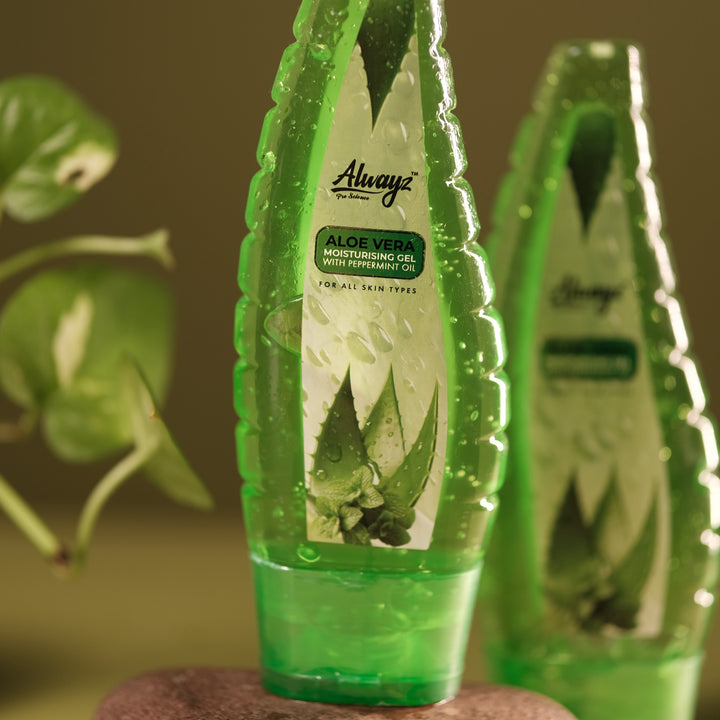 Aloe Vera Moisturising Gel with Peppermint Oil – For All Skin Types