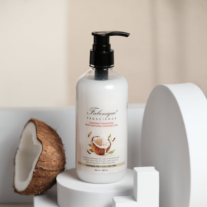 Coconut Shampoo with Natural Coconut Oil | For Silky & Smooth Hair | Paraben & Silicon Free | 300ml