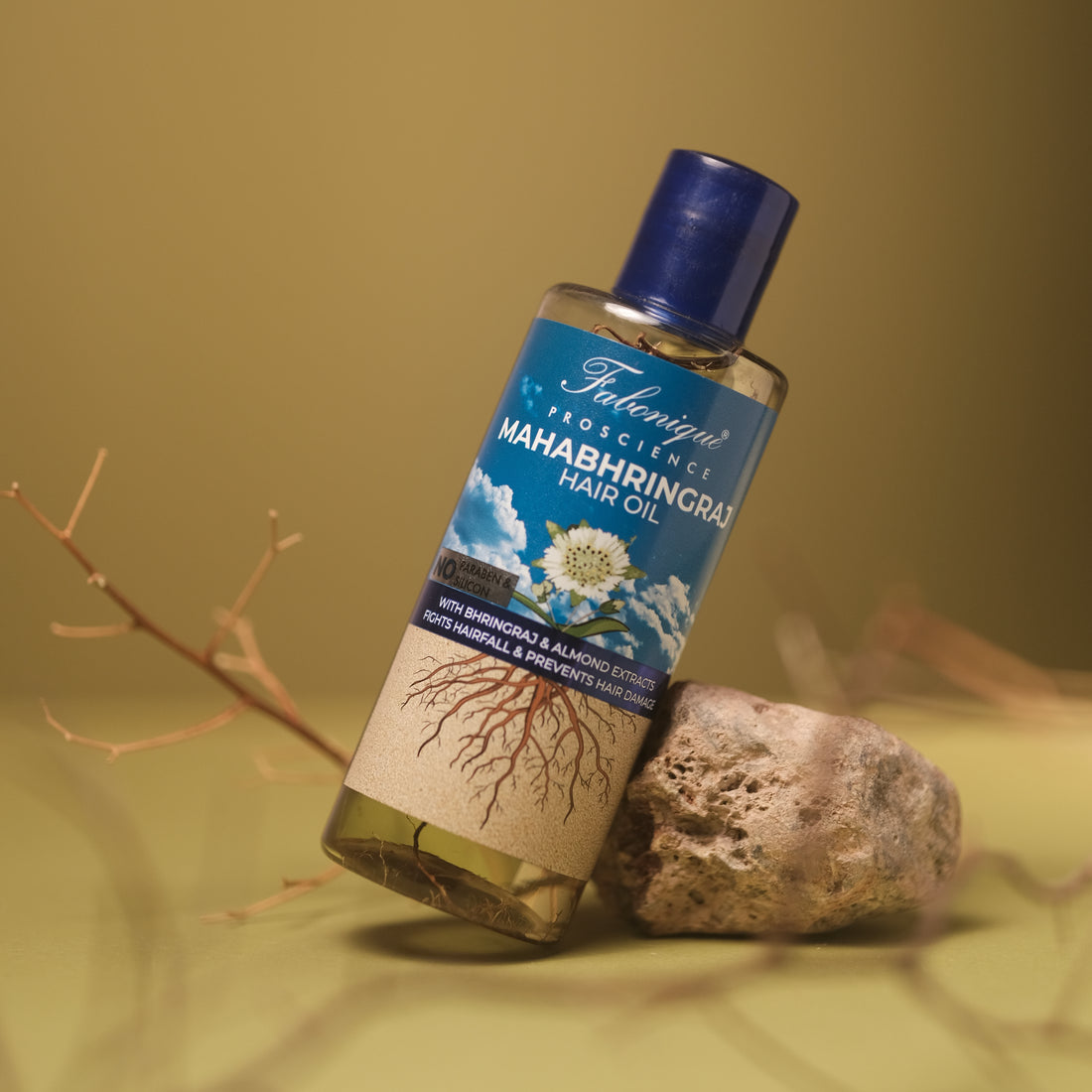 Mahabhringraj Hair Oil | With Bhringraj & Almond Extracts | Fights Hairfall & Prevents Damage | Paraben & Silicon Free