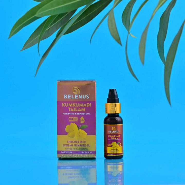 Kumkumadi Tailam | Brightening Facial Oil with Evening Primrose Oil | 30 ml