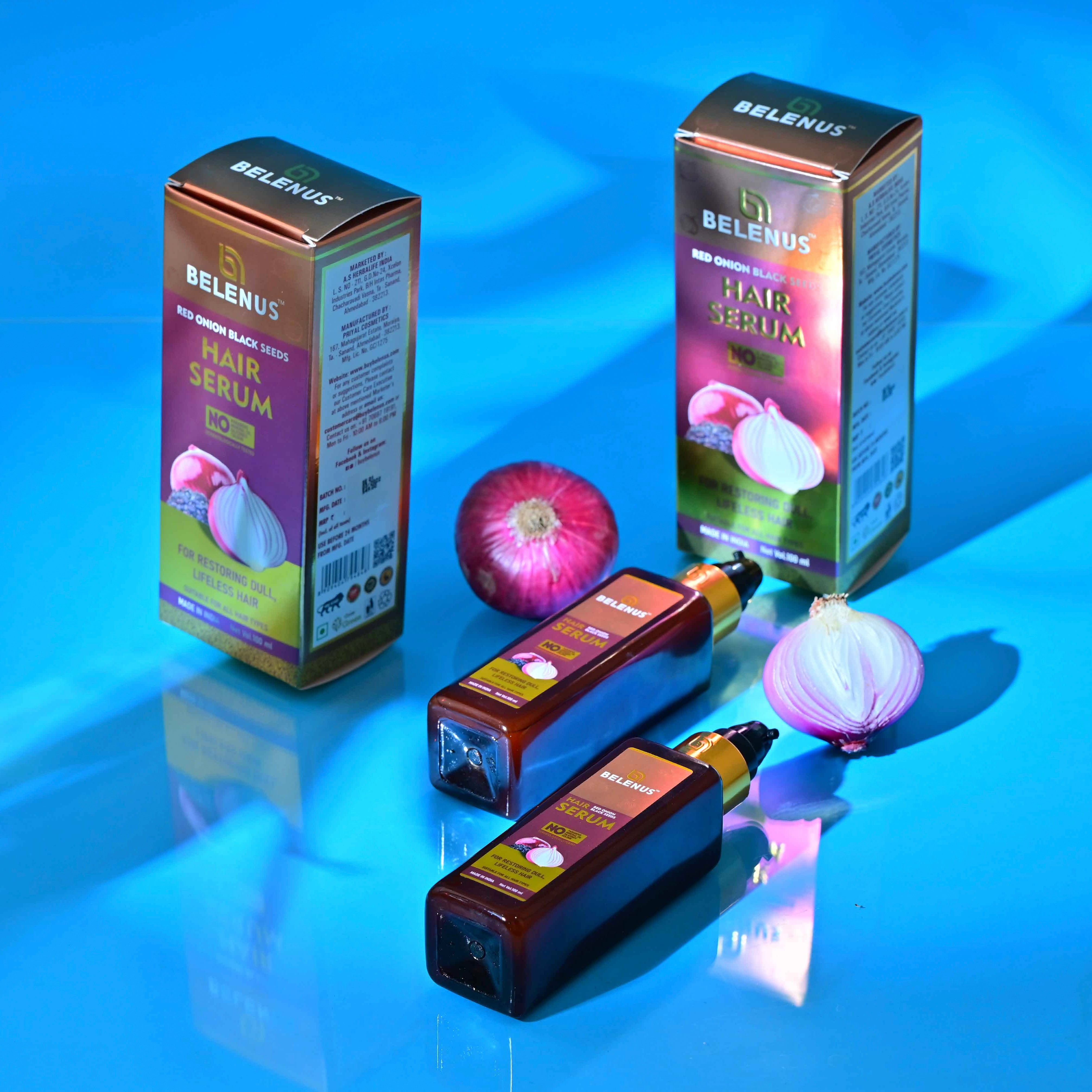 Red Onion & Black Seeds Hair Serum | For Restoring Dull, Lifeless Hair | 100 ml