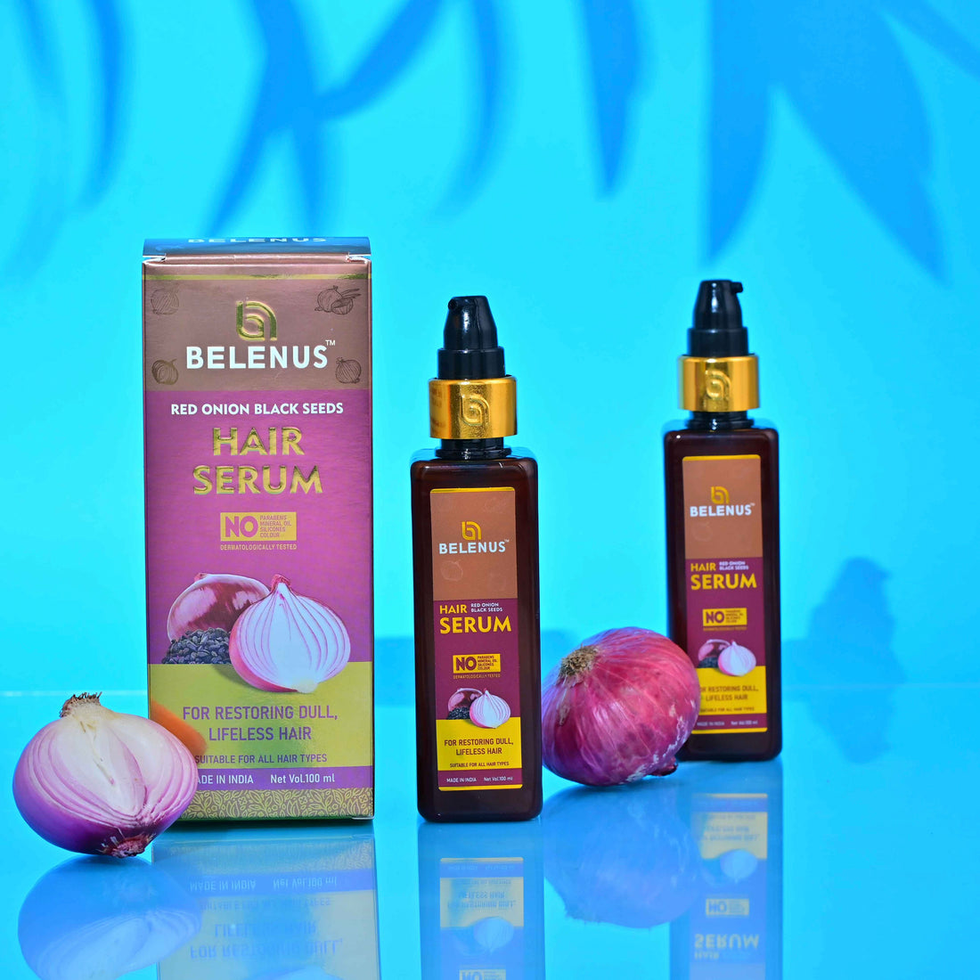 Red Onion & Black Seeds Hair Serum | For Restoring Dull, Lifeless Hair | 100 ml