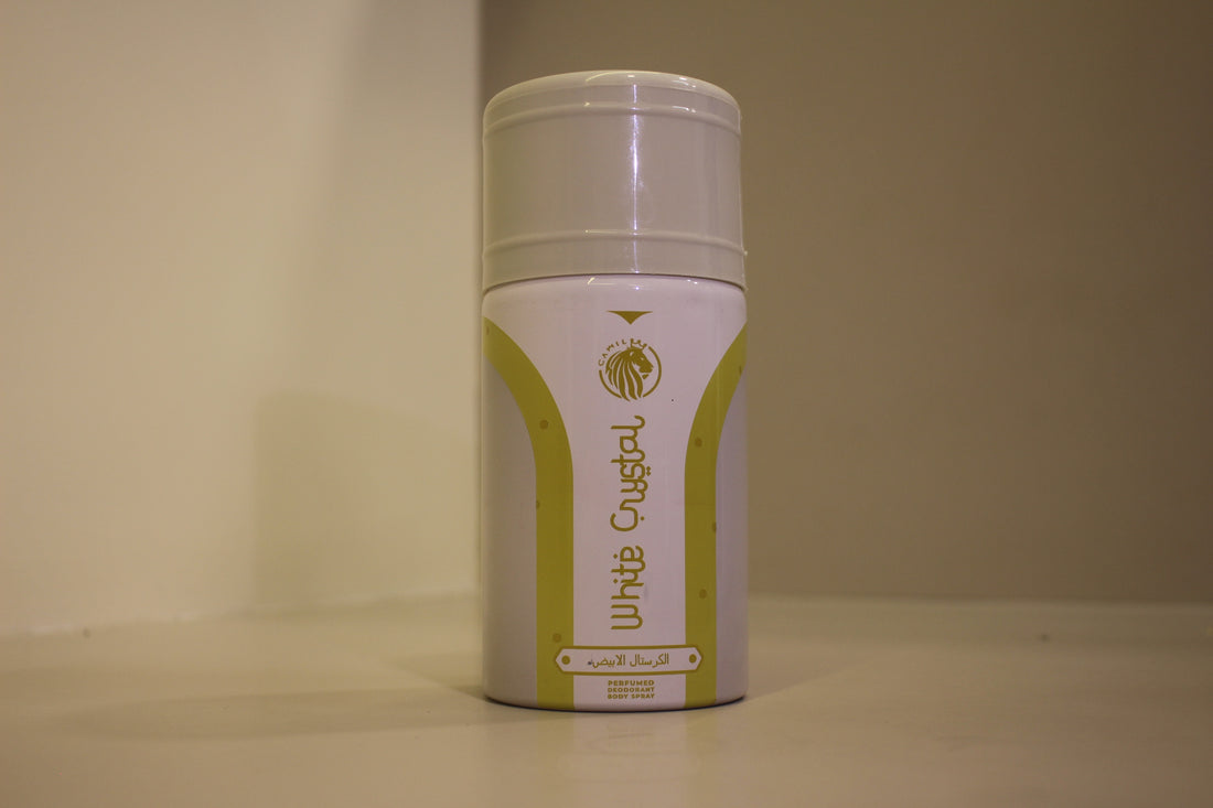 White Crystal Perfumed Deodorant Body Spray | Fresh, Clean & Long-Lasting Fragrance | Unisex Body Spray