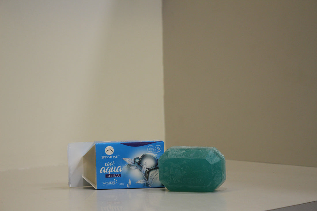 Cool Aqua Gel Bar | Refreshing Cooling Bath Soap | Hydrating Gel Formula | Silicon & Paraben Free | 125g