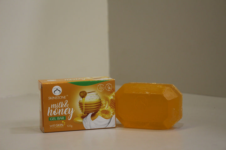 Milk & Honey Gel Bar | Nourishing & Hydrating Bath Soap | Silicon & Paraben Free | 125g