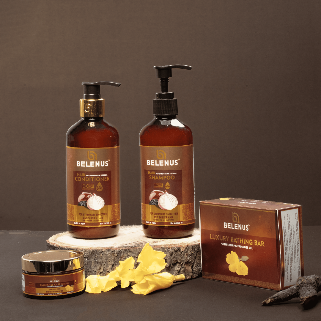 Red Onion & Black Seed Oil Shampoo + Conditioner Combo | Stronger, Smoother & Shinier Hair | No Parabens & No Sulfates