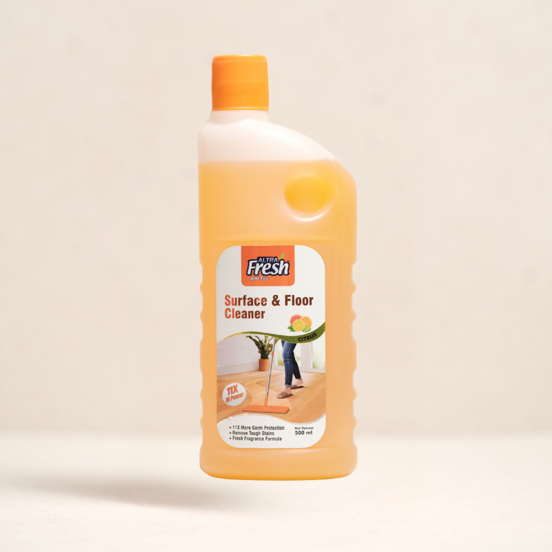Altra Fresh Surface & Floor Cleaner – Citrus | 11X Power | Tough Stain Removal | Fresh Citrus Fragrance | 500 ml