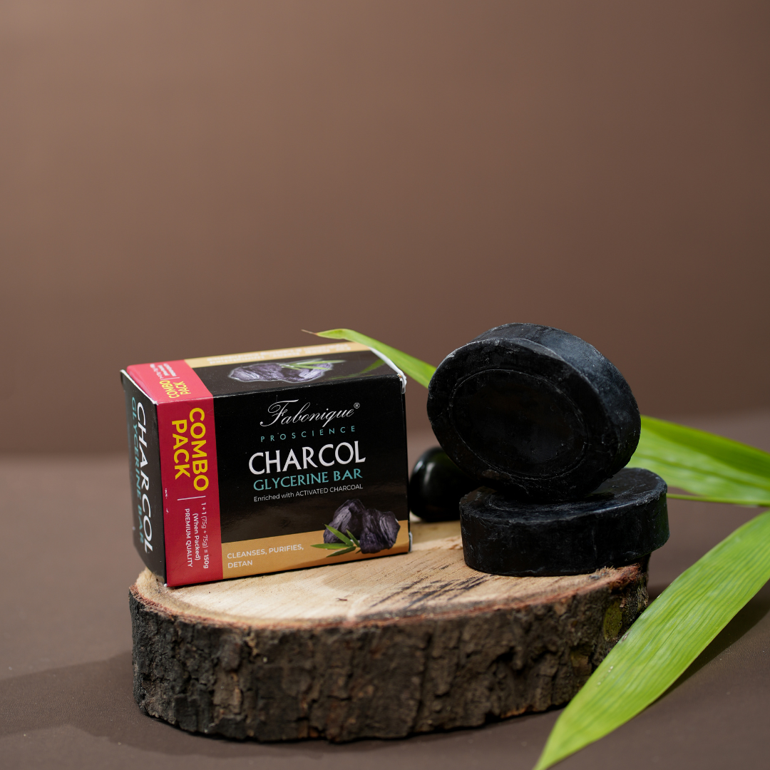 Charcoal Glycerine Bar – Combo Pack | Activated Charcoal Deep Clean Soap | Purifies & Detoxifies Skin