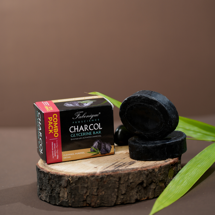 Charcoal Glycerine Bar – Combo Pack | Activated Charcoal Deep Clean Soap | Purifies & Detoxifies Skin