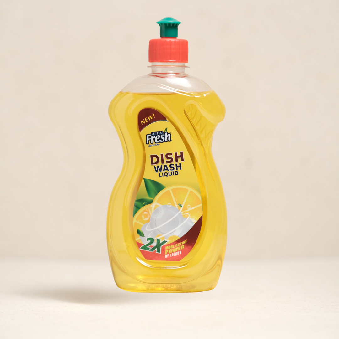 Dish Wash Liquid | 2X Lemon Power | Tough on Grease, Gentle on Hands | Sparkling Clean Dishes