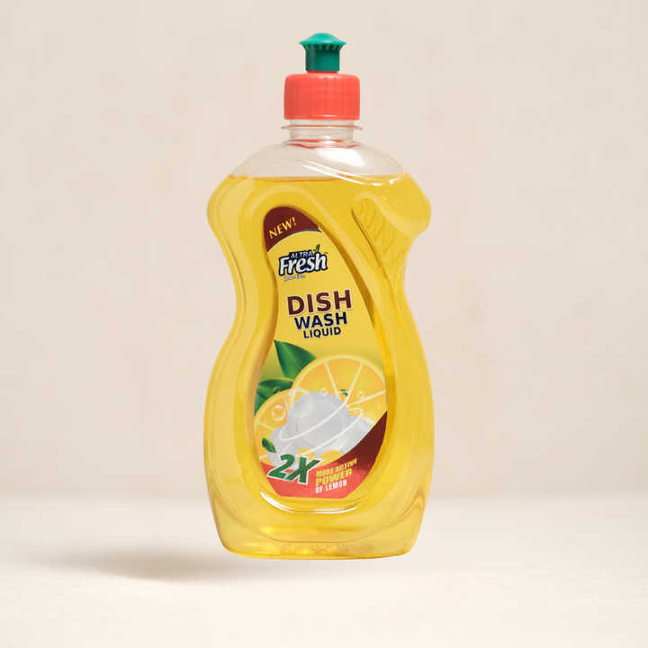 Dish Wash Liquid | 2X Lemon Power | Tough on Grease, Gentle on Hands | Sparkling Clean Dishes